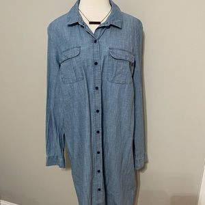 Old Navy chambray denim shirt dress